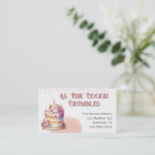 ケーキかわいらし及びフェイクグリッターベーカリー名刺 名刺 (スタンド正面)