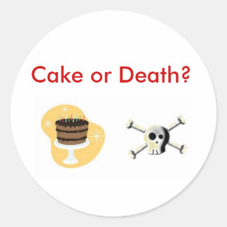 ケーキか死？ ラウンドシール
