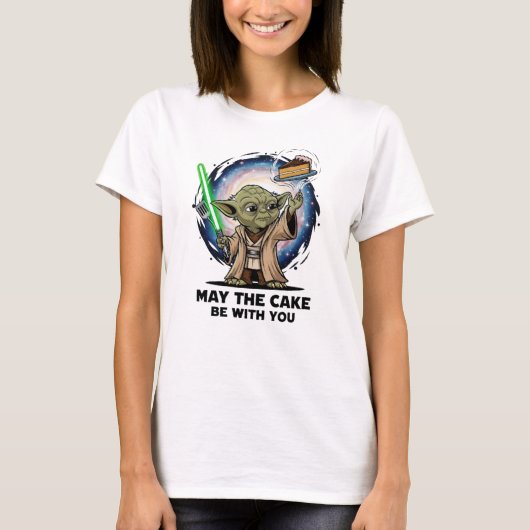 ケーキがケーキのパロディと一緒に食べられたら Tシャツ (正面)