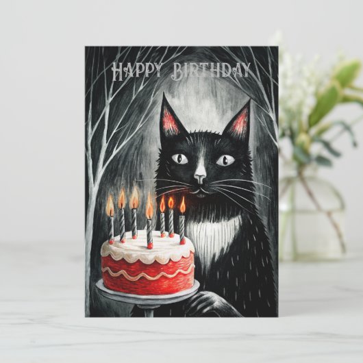 ケーキがゴシックケーキの黒猫 シーズンカード (スタンド正面)