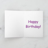 ケーキが付いているバースデー・カード カード (内部)