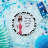 「ケーキが来たぞ！息を飲ませてくれないか！」 ペーパープレート (パーティー)