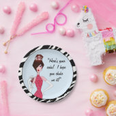 「ケーキが来たぞ！息を飲ませてくれないか！」 ペーパープレート (パーティー)