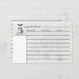 ケーキこうもりレシピカード エンクロージャーカード