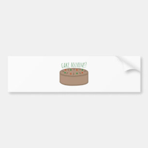 ケーキだれでもか。 バンパーステッカー