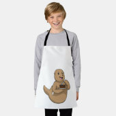 ケーキでシール エプロン (着用した状態)