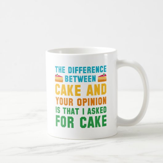 ケーキとお前の意見 コーヒーマグカップ (右)
