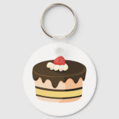 ケーキとイチゴ キーホルダー (正面)
