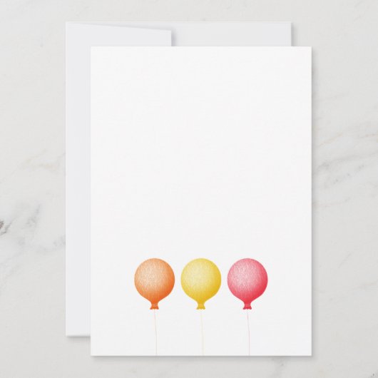 ケーキとキャンドルを添えた二代目のバースデーパーティー猫 招待状 (裏面)