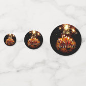 ケーキとキラキラと50ハッピーバースデー コンフェッティ (正面)