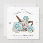 ケーキとココアのホリデーパーティー招待状 招待状 (正面)