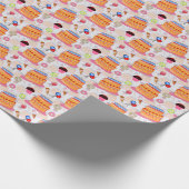 ケーキとペストリー ラッピングペーパー (角)