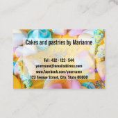 ケーキとペストリー 名刺 (裏面)