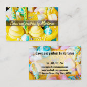 ケーキとペストリー 名刺 (正面/裏面)