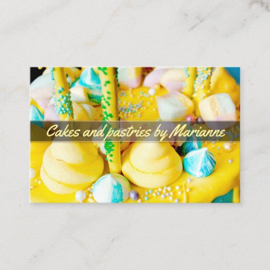 ケーキとペストリー 名刺 (正面)