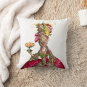 ケーキと孔雀とマリー・アントワネット クッション (ブランケット)