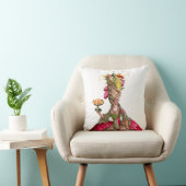 ケーキと孔雀とマリー・アントワネット クッション (椅子)