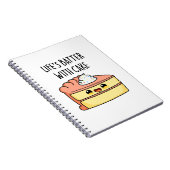 ケーキのある生活はもっと楽しい 面白いケーキの駒 ノートブック (右側)