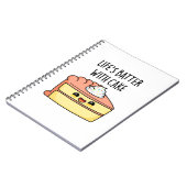 ケーキのある生活はもっと楽しい 面白いケーキの駒 ノートブック (左側)