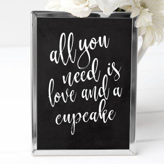 ケーキのお土産 8x10 黒板 ウェディングサイン ポスター