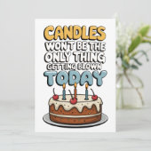 ケーキのろうそく以外にも今日は吹かれるものがある 招待状 (スタンド正面)