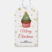 ケーキのギフトタグ | ホリデーパーティーのお favors タグ (正面)