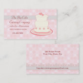 ケーキのケイタリングビジネスカード 名刺 (正面/裏面)