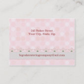 ケーキのケータリング 名刺 (裏面)