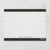 ケーキのスライスレシピカード ポストカード (裏面)