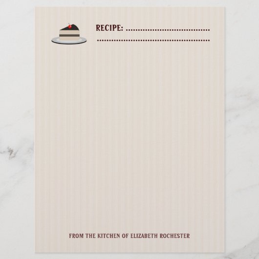 ケーキのスライス チラシ (正面)