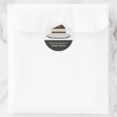 ケーキのスライス ラウンドシール (バッグ)