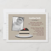 ケーキのスライス 招待状 (正面)