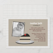 ケーキのスライス 招待状 (正面/裏面)