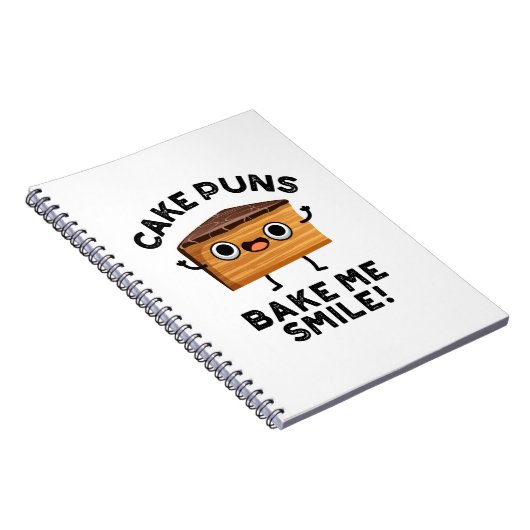 ケーキのダジャレで笑顔になれる 面白い焼き菓子のダジャレ ノートブック (右側)