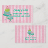 ケーキのデザインの名刺 名刺 (正面/裏面)