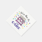 ケーキのナプキンを買いに来た スタンダードカクテルナプキン (角)