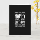 ケーキのハッピーバースデーカードのおもしろい場合のみ カード (黄色い花)