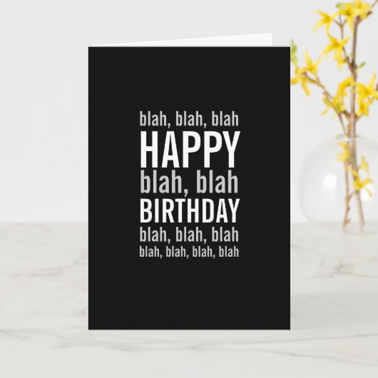 ケーキのハッピーバースデーカードのおもしろい場合のみ カード (黄色い花)