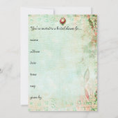 ケーキのブライダルシャワーの招待状を食べよう 招待状 (裏面)