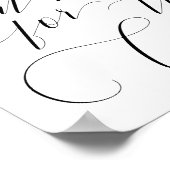 ケーキのプロッショナルのサイン結婚に来た ポスター (角)