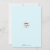 ケーキのベビーシャワーの招待状 招待状 (裏面)