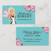 ケーキのベーカリーの名刺 名刺 (正面/裏面)