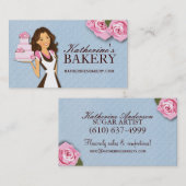 ケーキのベーカリーの名刺 名刺 (正面/裏面)