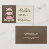 ケーキのベーカリーの名刺 名刺 (正面/裏面)