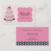 ケーキのベーカリーの名刺 名刺 (正面/裏面)