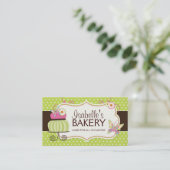 ケーキのベーカリーの名刺 名刺 (スタンド正面)