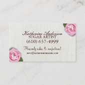 ケーキのベーカリーの名刺 名刺 (裏面)