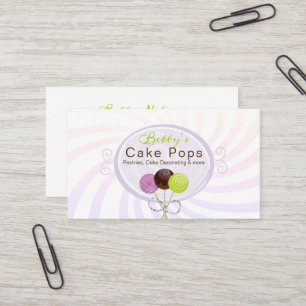 ケーキのポップ・アートのなベーカリーのスタイリッシュなデザイン 名刺