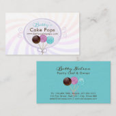 ケーキのポップ・アートのなベーカリーのスタイリッシュなデザイン 名刺 (正面/裏面)