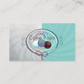ケーキのポップ・アートのなベーカリーのスタイリッシュなデザイン 名刺 (正面)